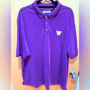 Tommy Bahama UW Purple Polo 🐺